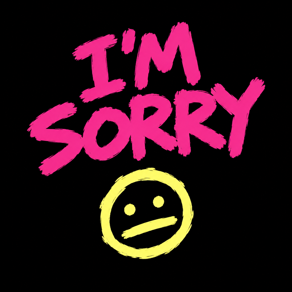 I'm Sorry Collection Card