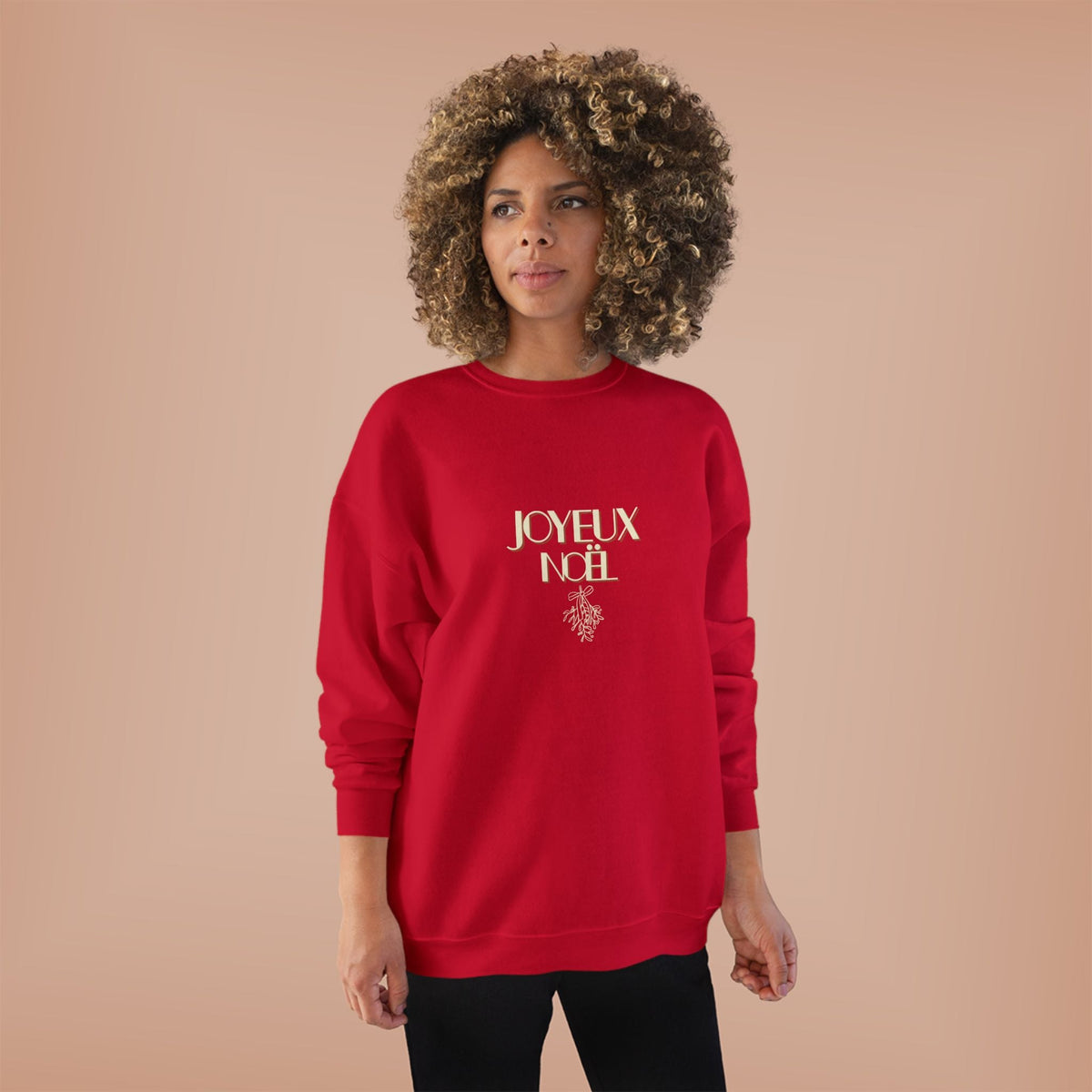 Joyeux Noël Crewneck Sweatshirt, Christmas Jumper
