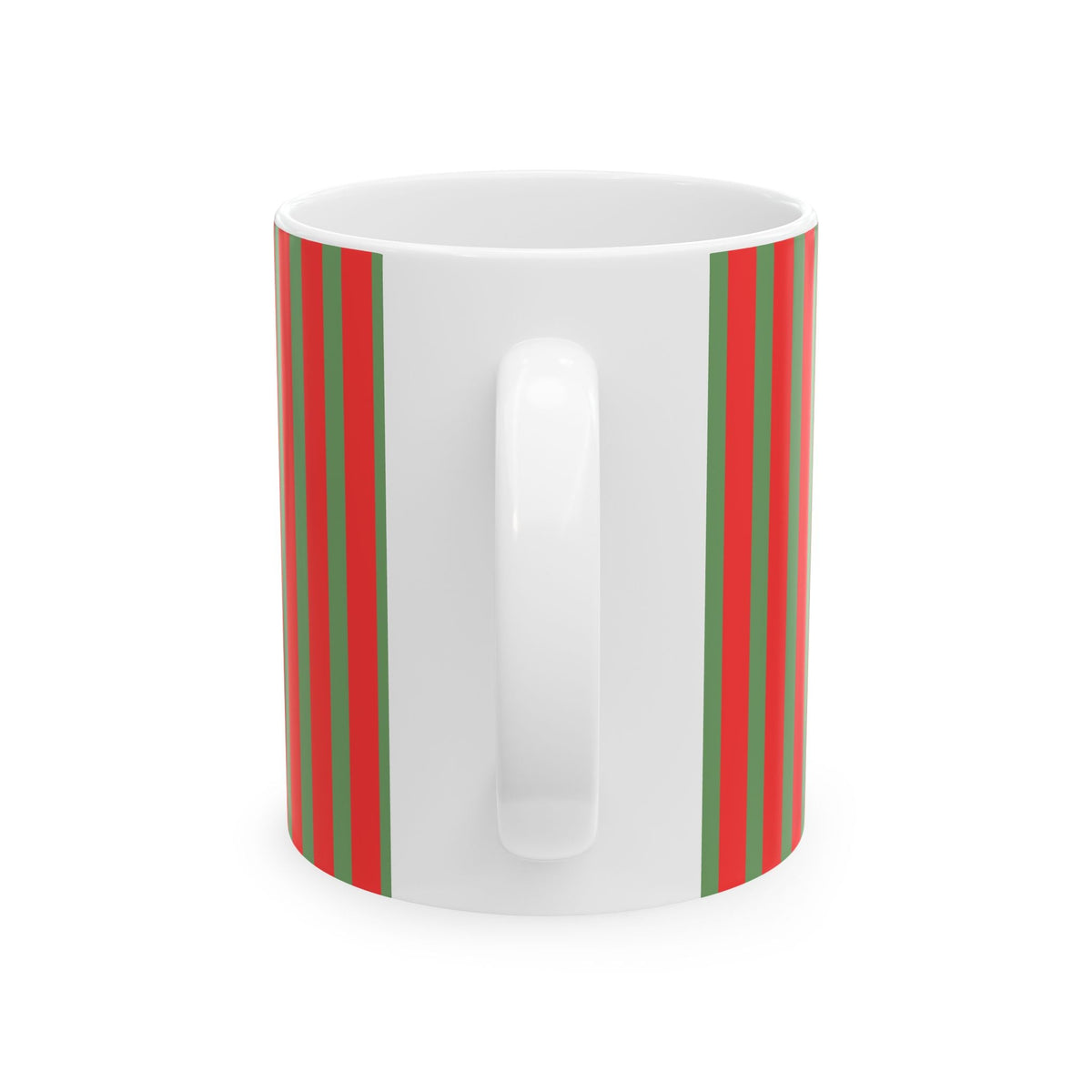 Ceramic Mug - Joyeux Noel Holiday Mug, RED/GREEN