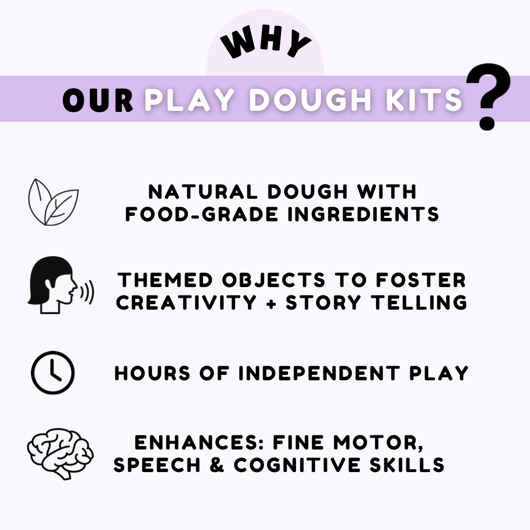Construction Site Playdough Sensory Toy Kit