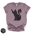 Black Cat Spell Hocus Pocus Tee | Witchy Halloween Cat Graphic T-Shirt
