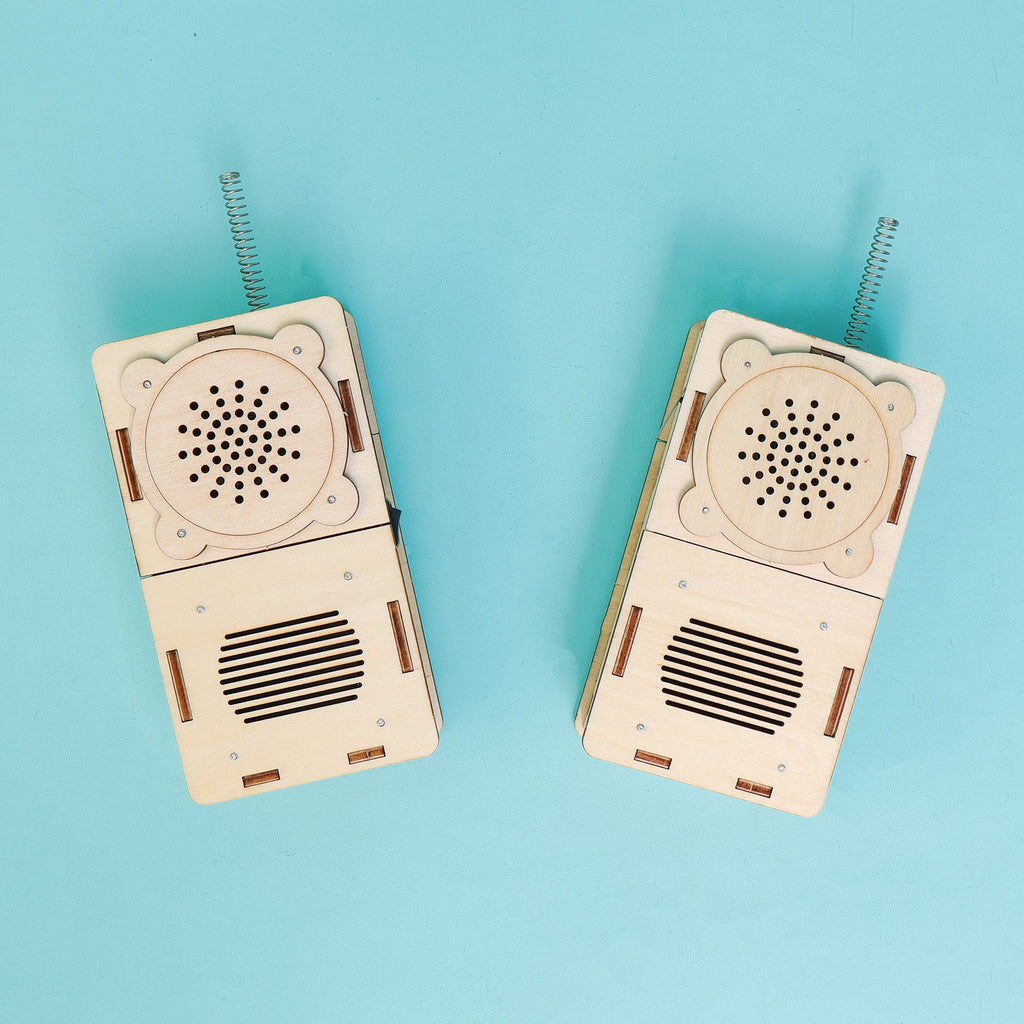 Build & Learn Walkie Talkie STEM Kit (Set of 2) – Hands-On Electronics