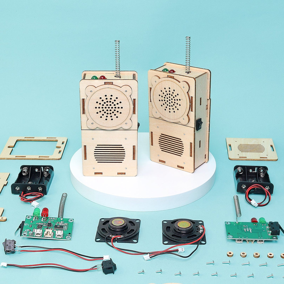 Build & Learn Walkie Talkie STEM Kit (Set of 2) – Hands-On Electronics
