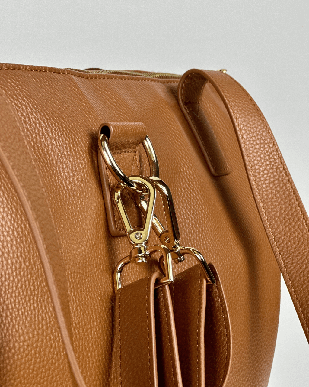 The Lillian Diaper Bag - Cognac