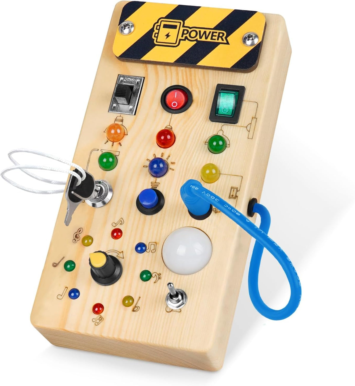 Little Explorer LED Busy Board Montessori Sensory Toy for Curious Toddlers: Fun & Educational For Toddlers & Pre Schoolers