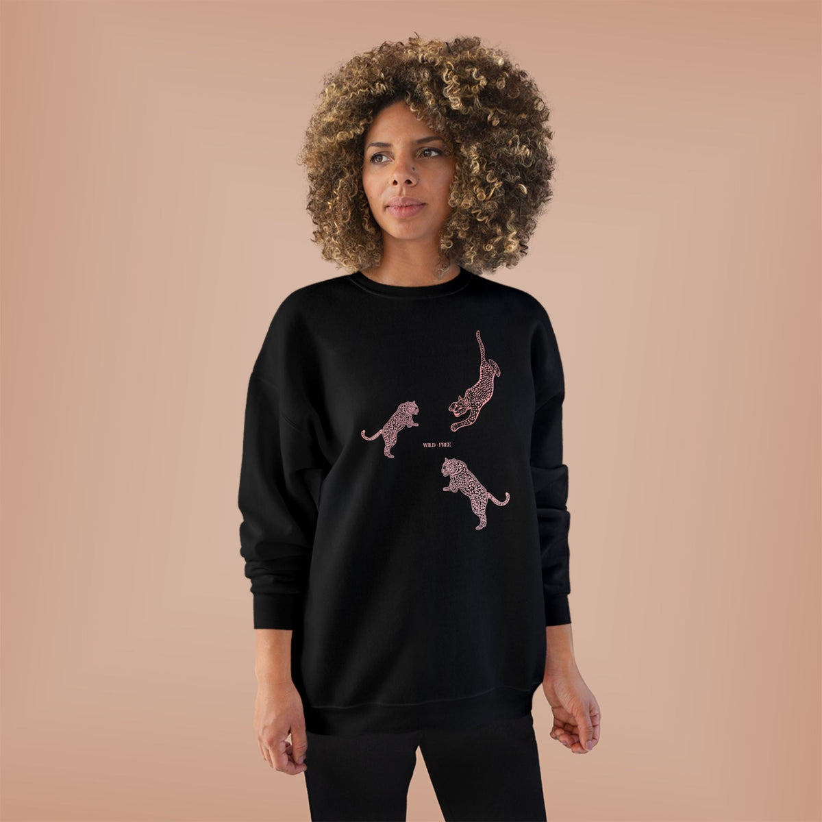Bold CHEETAH Crewneck Sweatshirt, Wild + Free Women