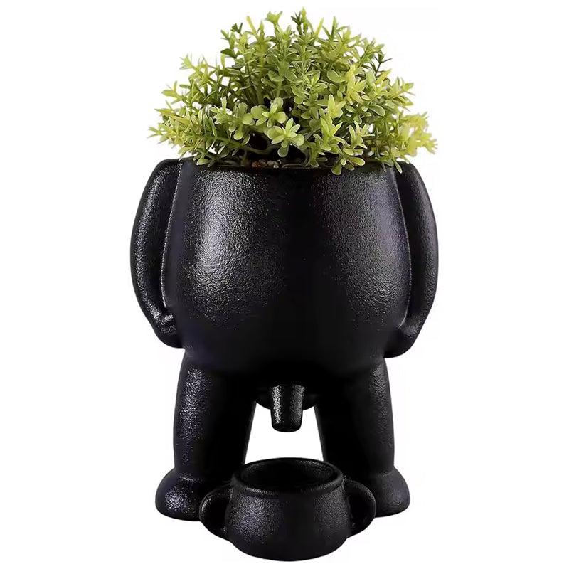 Funny Peeing Vase Planter: A Whimsical Decor Piece for Your Home or Garden. Ideal for Succulents and Makes a Great Novelty Gift!