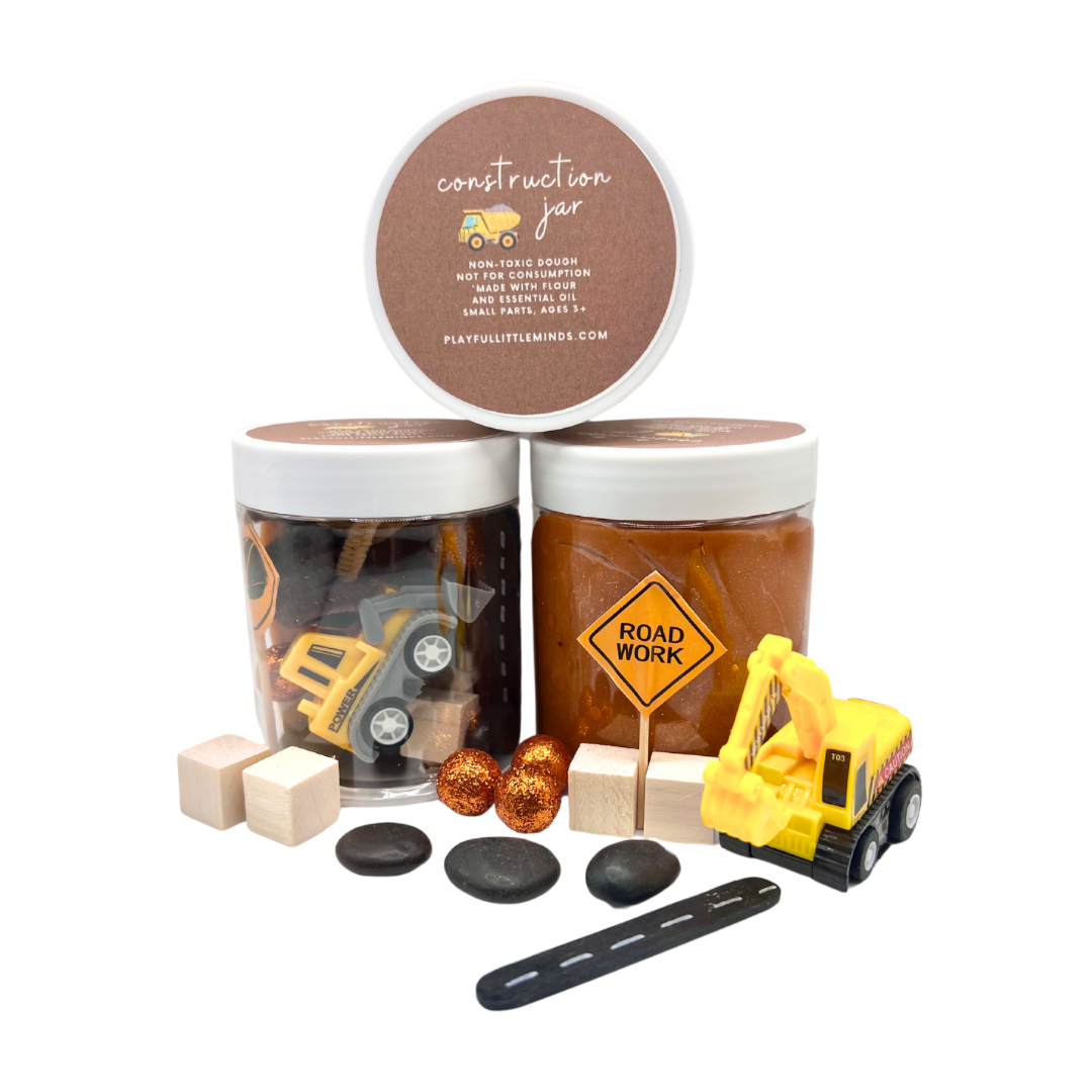 Construction Site Playdough Sensory Toy Kit