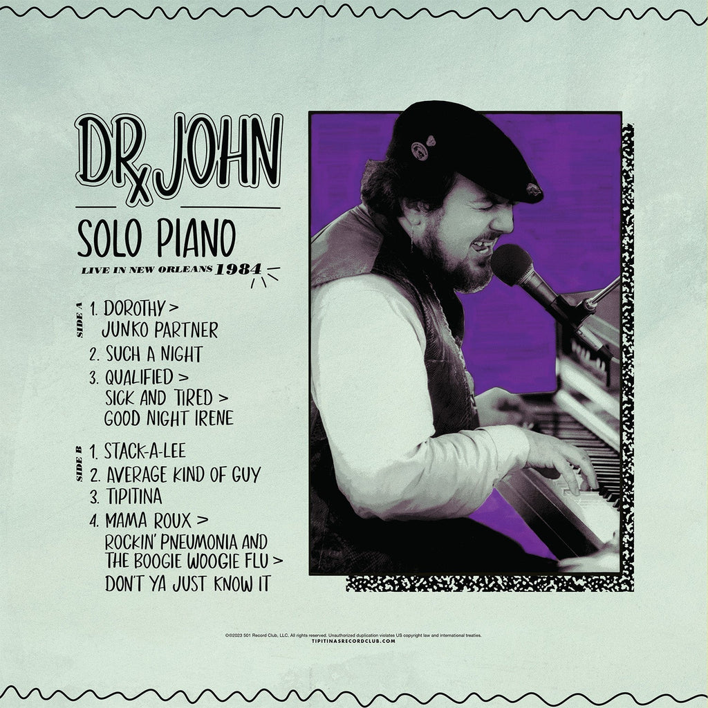 Dr. John – Solo Piano Live In New Orleans 1984 (LP Vinyl)