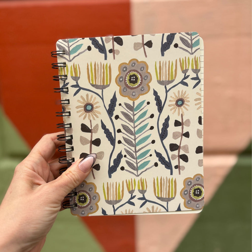 Folk Art Socks and Notebook Bundle