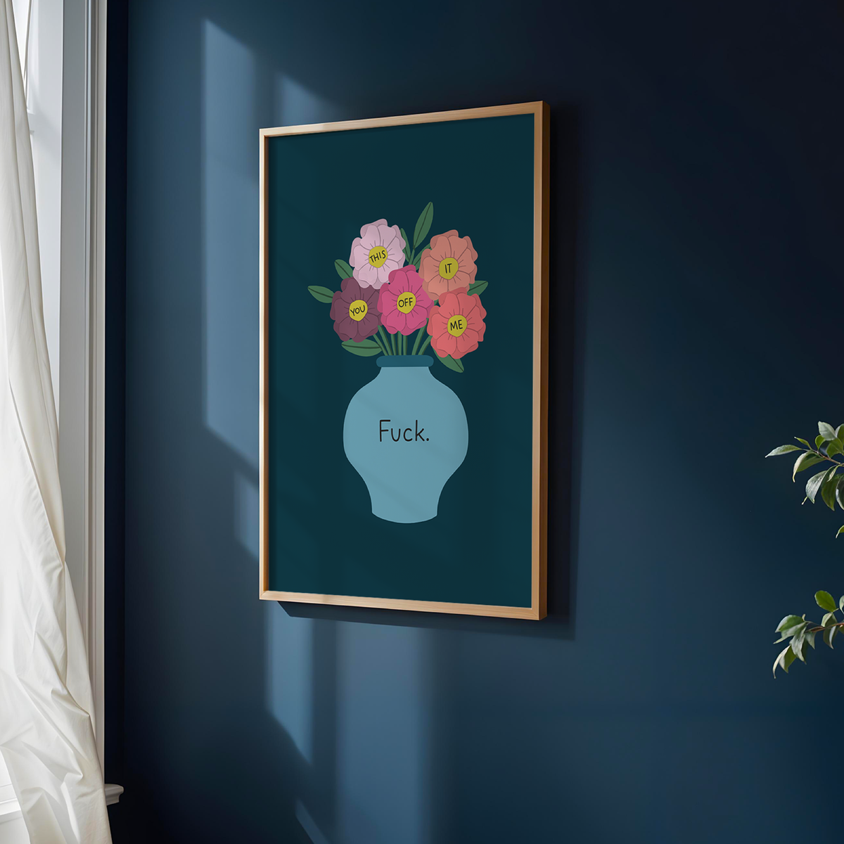 Fuck Bouquet Unframed Art Print