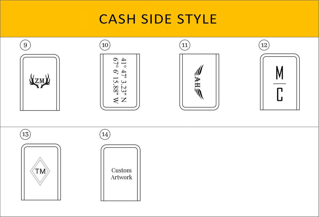 Custom Engraved Money Clip Card Holder