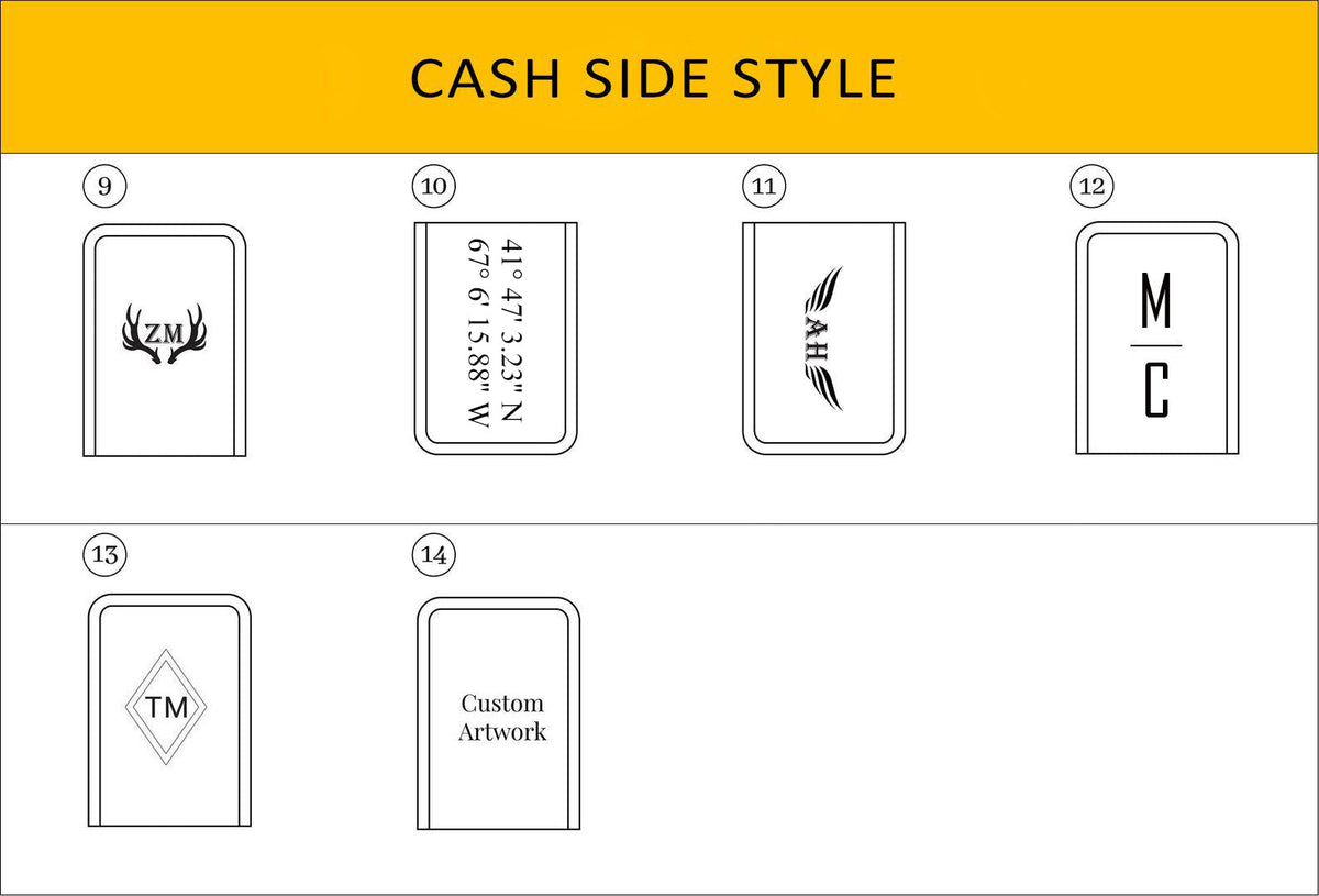 Custom Engraved Money Clip Card Holder