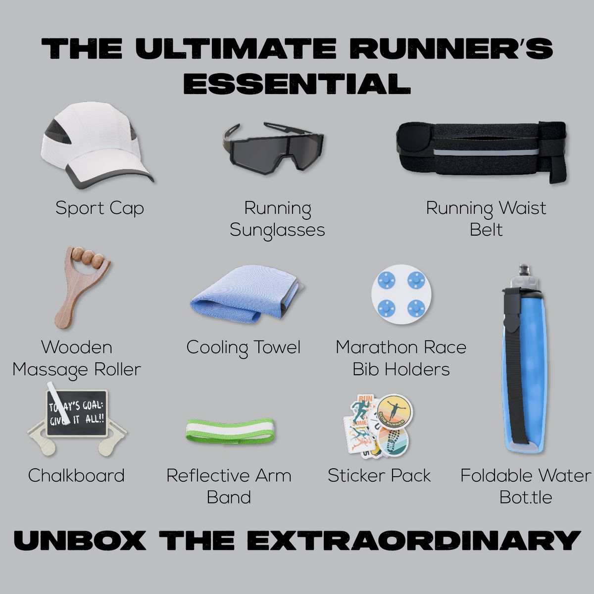 Ultimate Running Gift Box – Cool Runner Presents and Marathon Essentials for Women – Father's Day Running Gift for Men