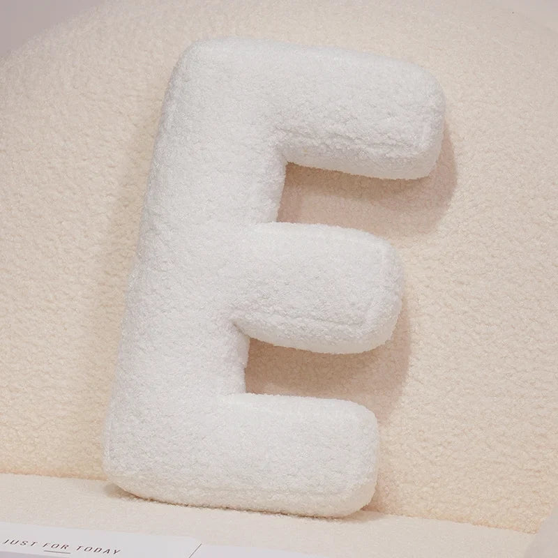 Kawaii English Letter Plush Pillow – Soft Stuffed Alphabet Sofa Cushion & Kids Learning Toy (A–Z + Heart)