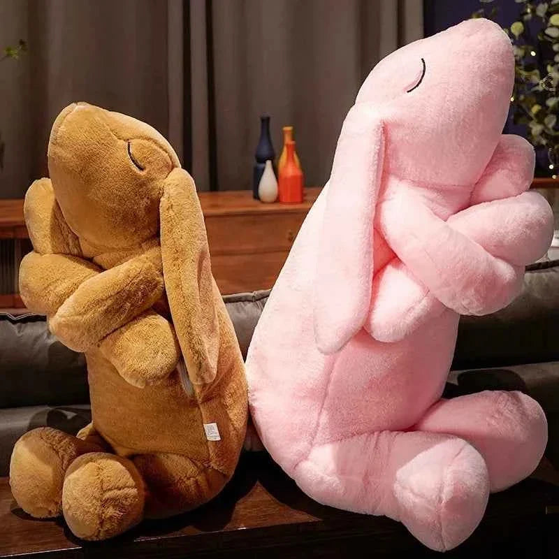 Giant Huggable Long Ears Bunny Plush Toy (35.4/47.2 in) - Soft Rabbit Stuffed Pillow Gift