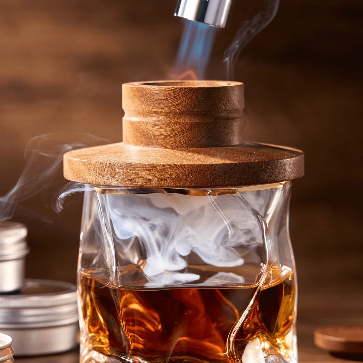 Tsuki Smoker Kit For Whisky & Cocktails (With Torch)