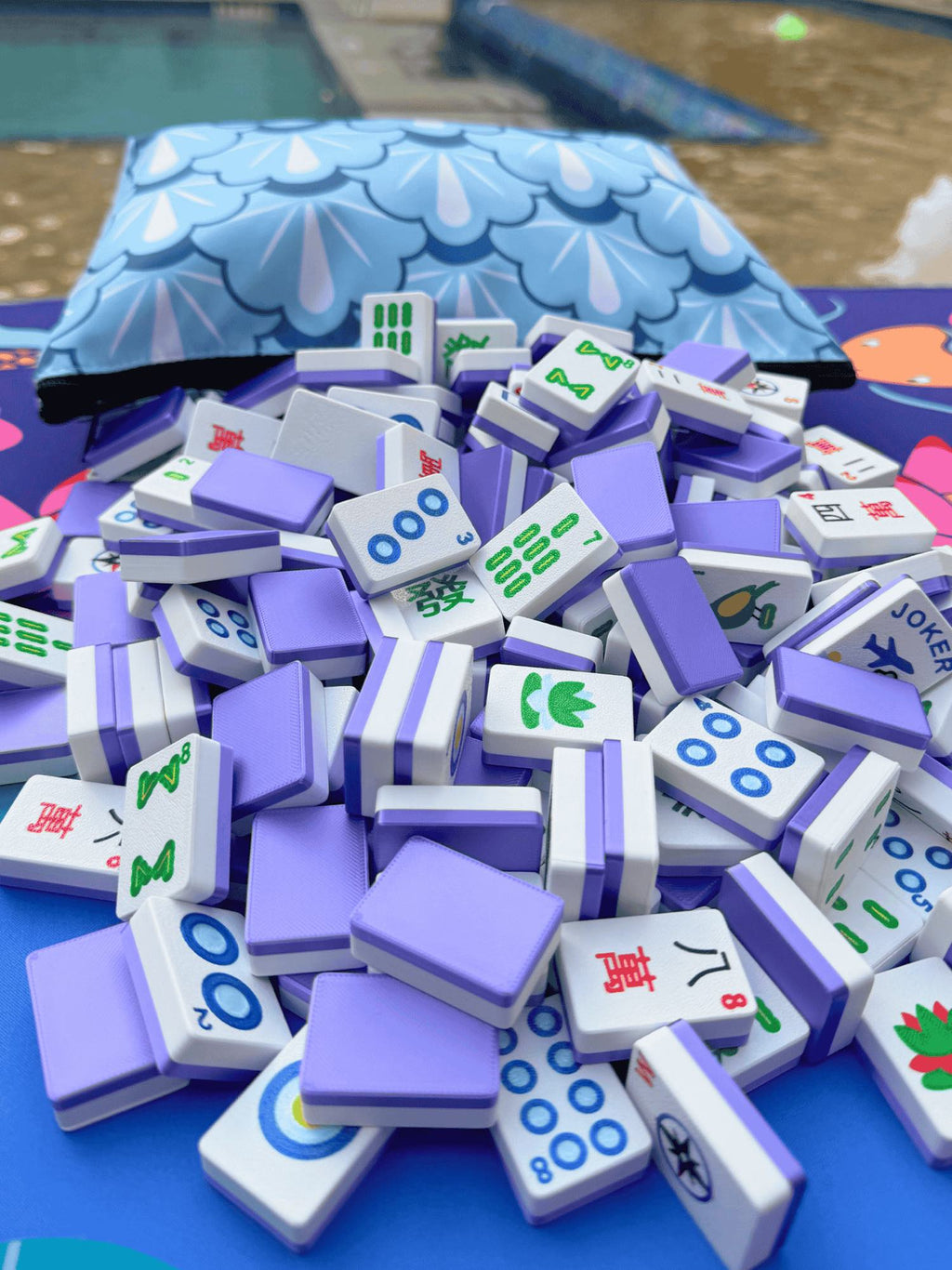 Travel Mahjong Tiles - Compass