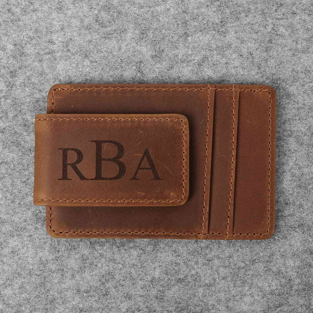 Custom Engraved Money Clip Card Holder