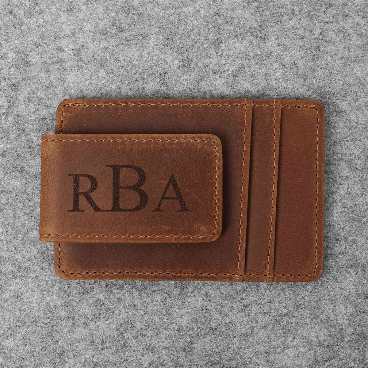 Custom Engraved Money Clip Card Holder
