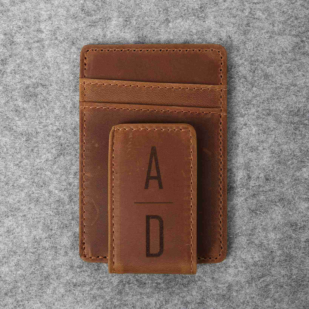 Custom Engraved Money Clip Card Holder
