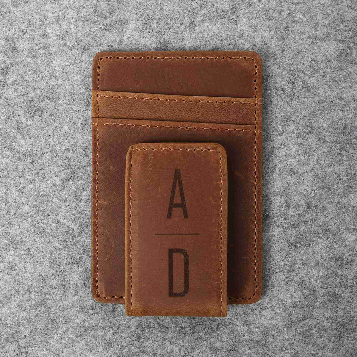 Custom Engraved Money Clip Card Holder
