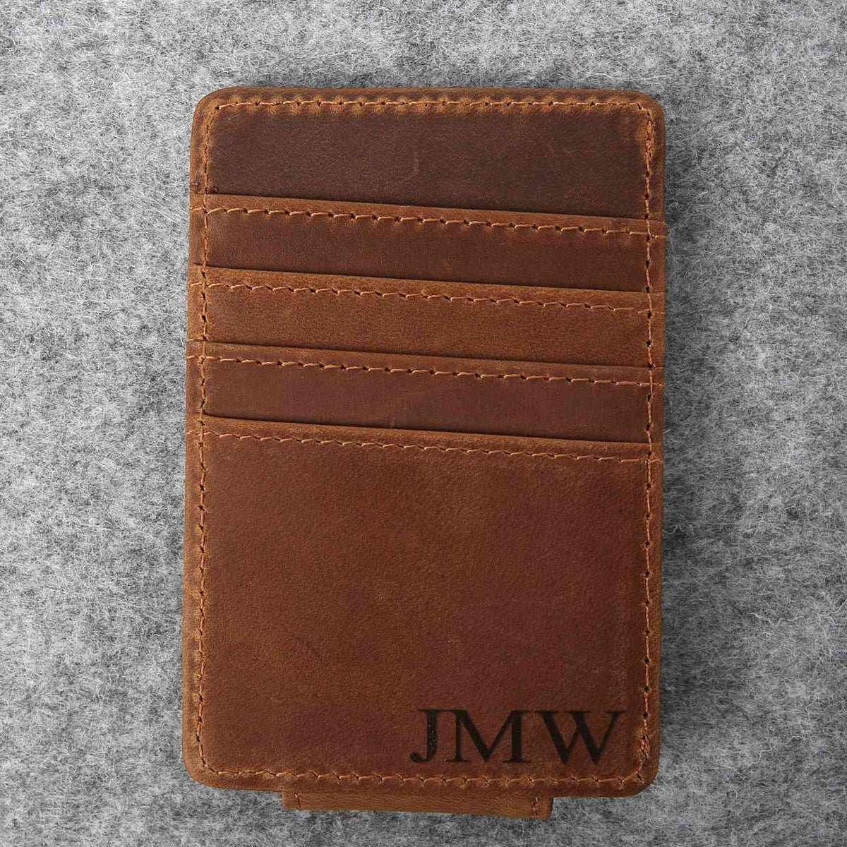 Custom Engraved Money Clip Card Holder
