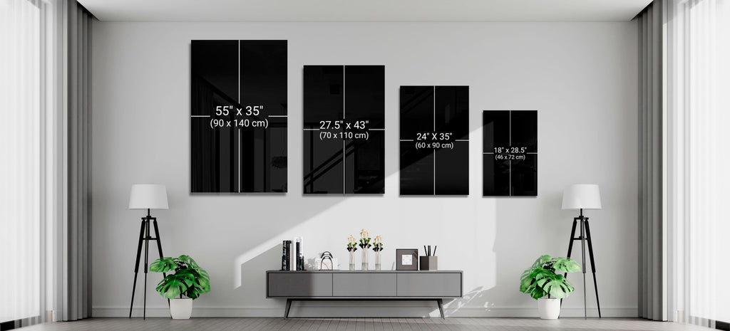 Monochrome Succulent Rosette Glass Wall Art