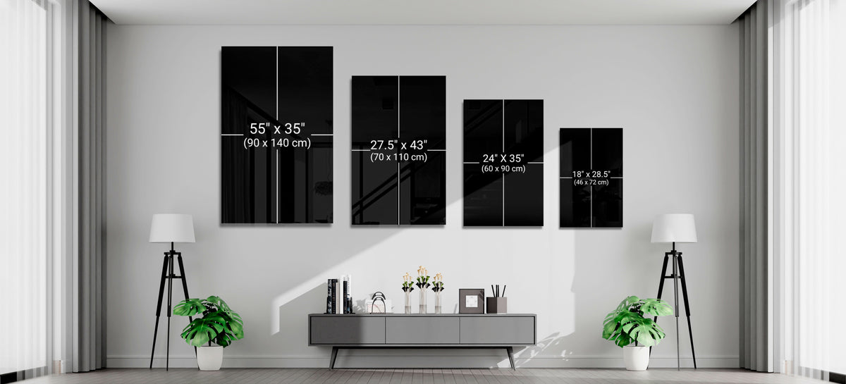 Monochrome Succulent Rosette Glass Wall Art