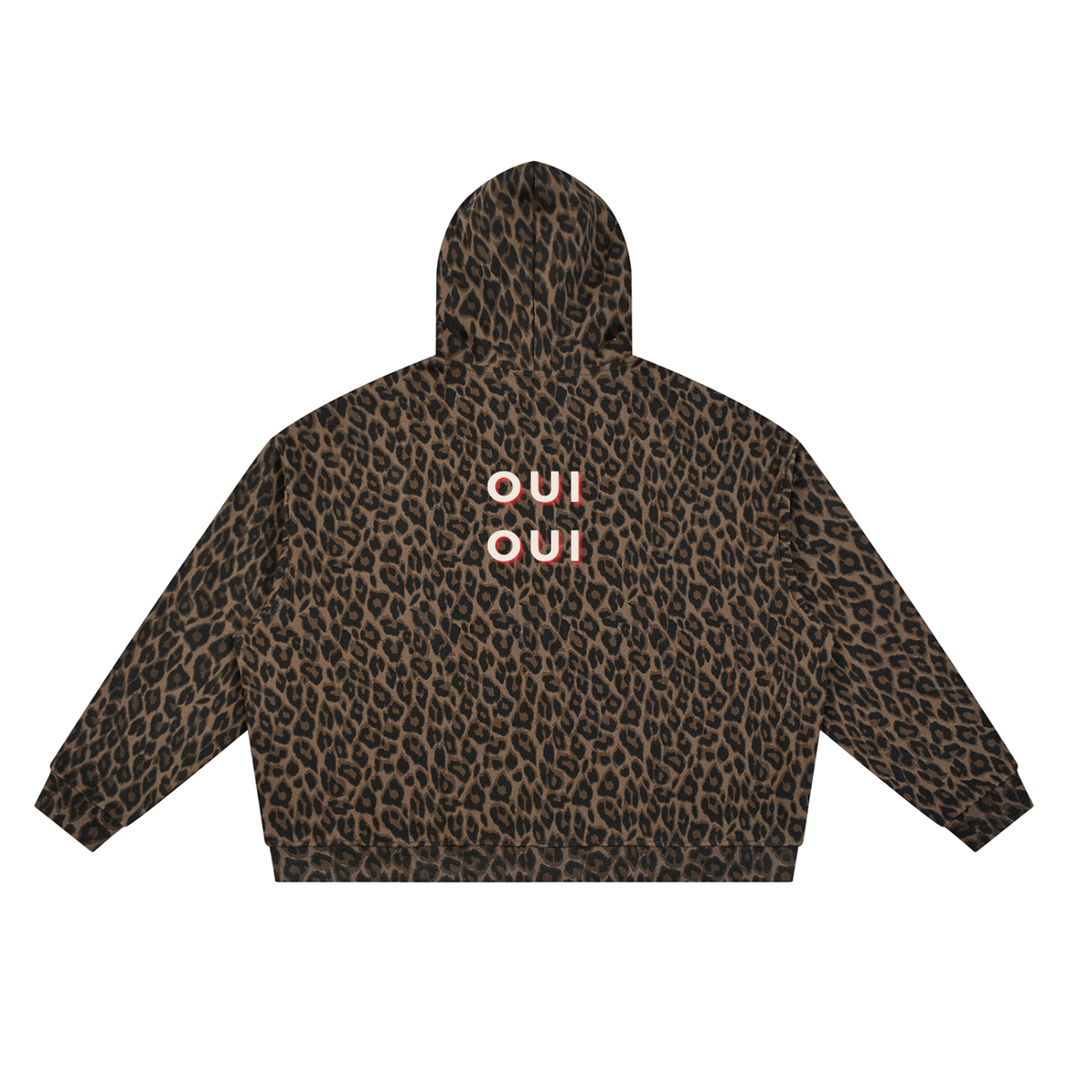 OUI OUI Leopard Street Style Hoodie Jacket