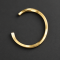 Gold Cuff Bracelet on Charcoal