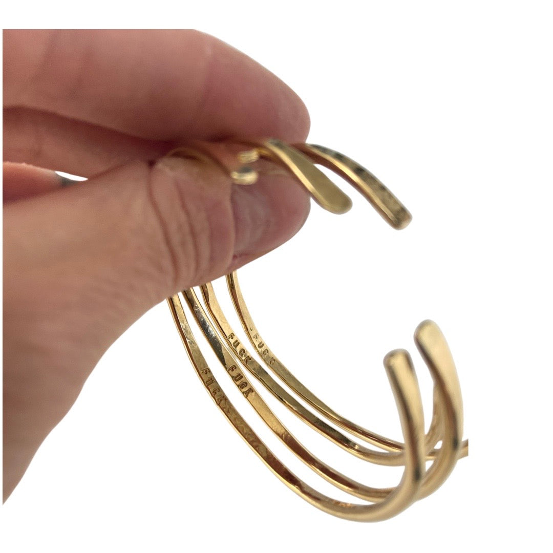 Secret Message “F*ck It” Bangle