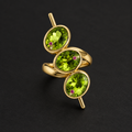 Peridot Ring on Charcoal