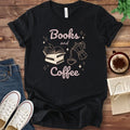Books and Coffee Illustrated T-Shirt