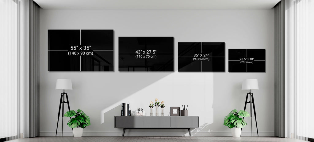 Monochrome Succulent Rosette Glass Wall Art